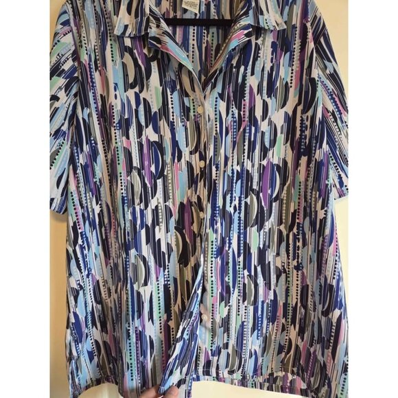 Vintage Bon Worth button down women's blouse XL - Picture 6 of 7